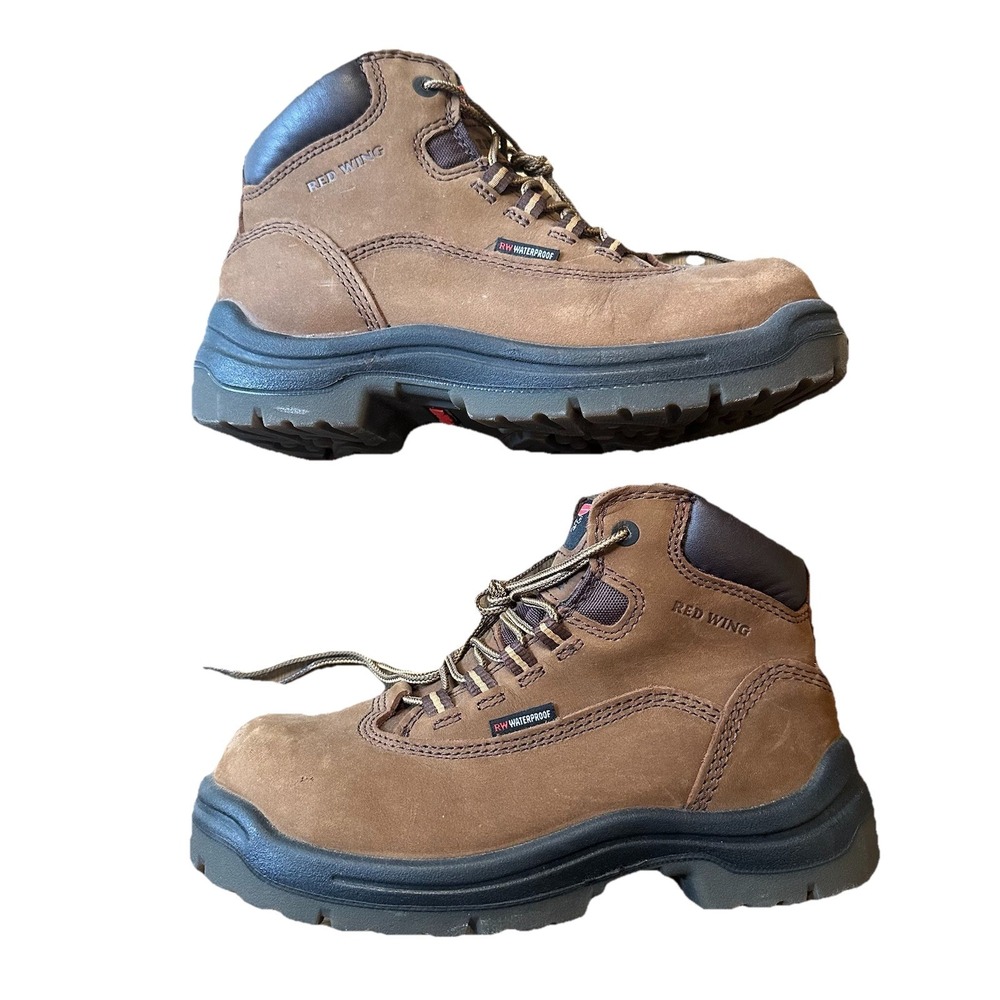 Red Wing King Toe Shoes Safety Boots Womens Waterproof ASTM 2340 Sz US 6 D‎